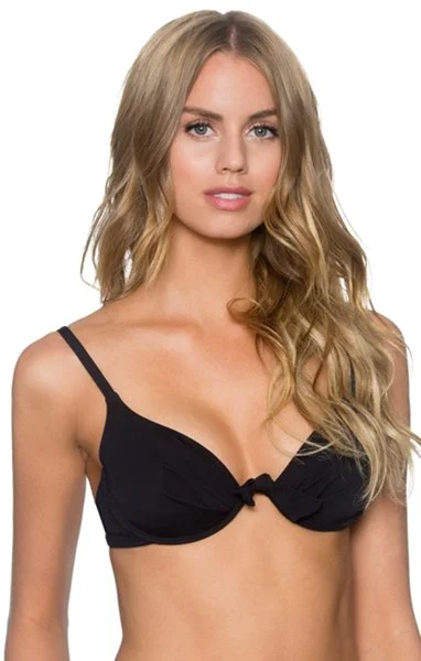 Legend Continuous U-Wire Push-up Bikini Top Black- 71T