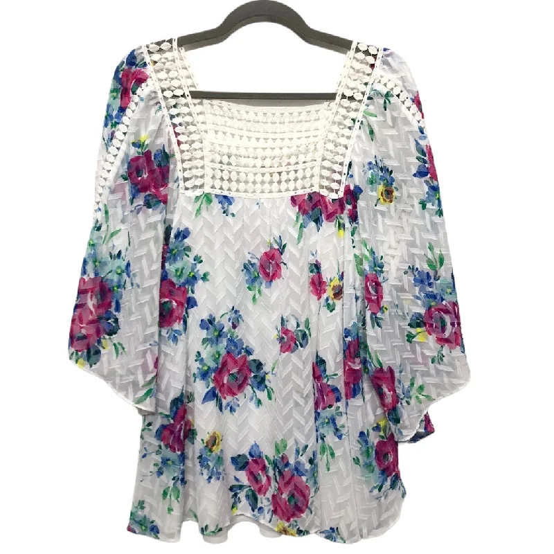 Top 3/4 Sleeve By Meadow Rue  Size: M