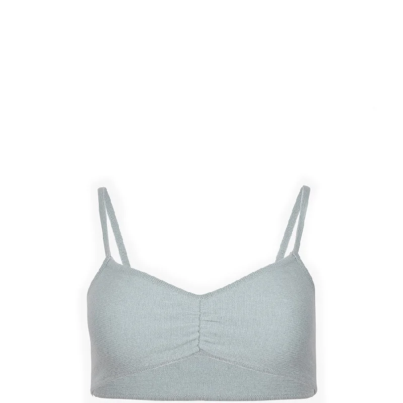 SILK BRA "ALMA" IN BLUE-GREY