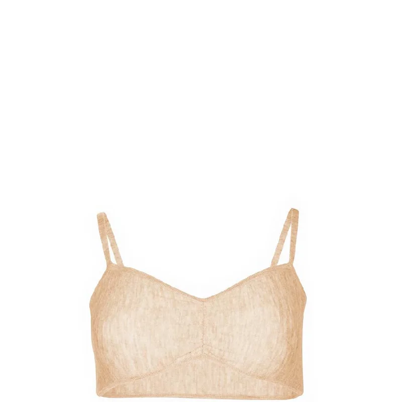 UNDYED CASHMERE BRA "ALMA" IN BEIGE