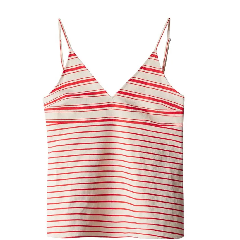 RED STRIPED TOP "LEANDRA"