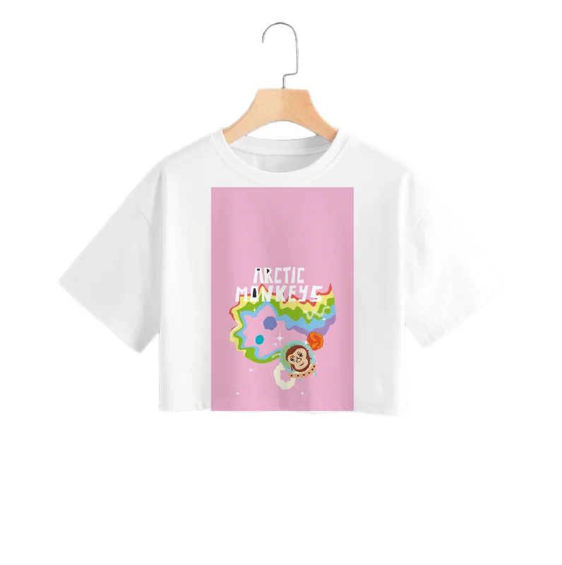 A Monkeys - Pink Crop Top