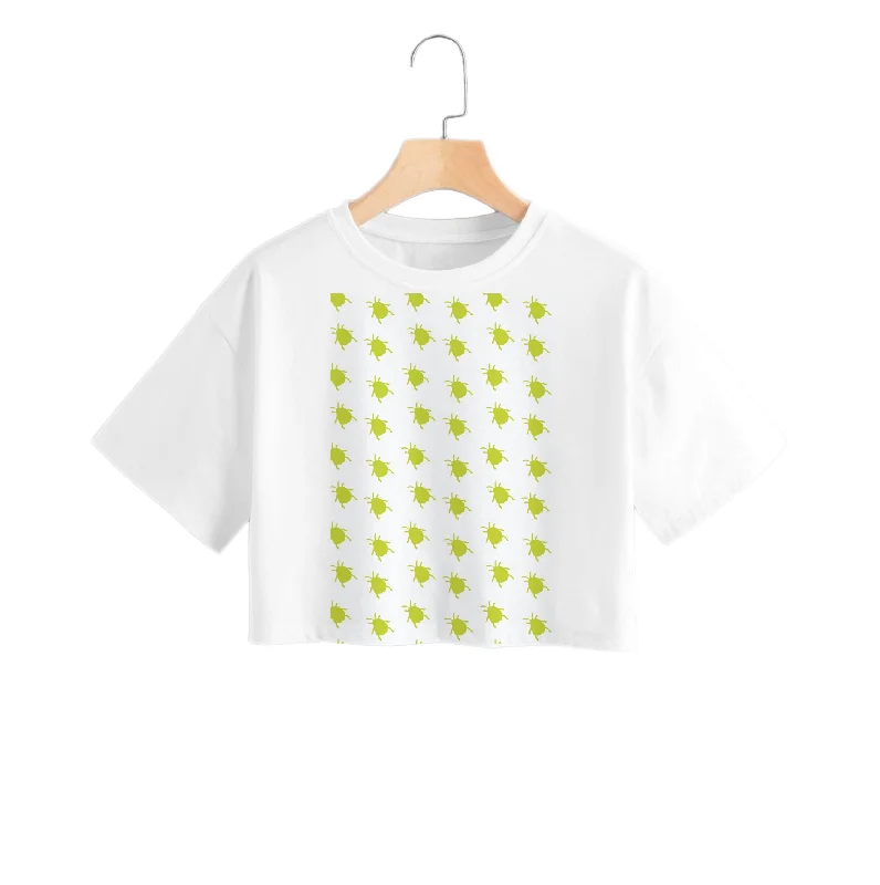 Bug Pattern - Beetle Halloween Crop Top