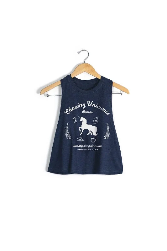 Chasing Unicorns Boston Crop Top