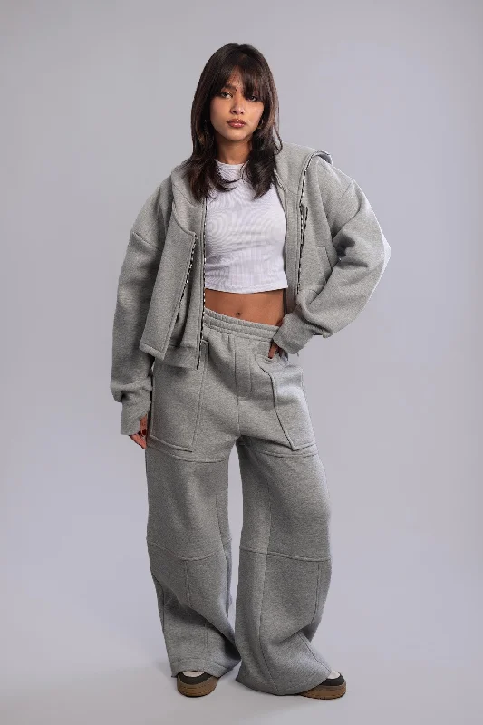 Cropped Melton Tracksuit - Mitcha Label