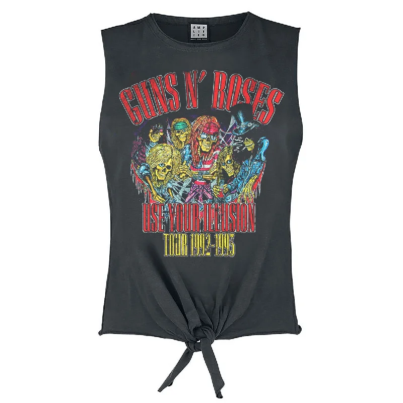 Guns N' Roses Tie-Front T Shirt - Use Your Illusion