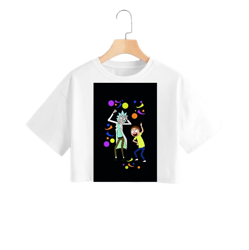 Rick And Morty Dancing Crop Top