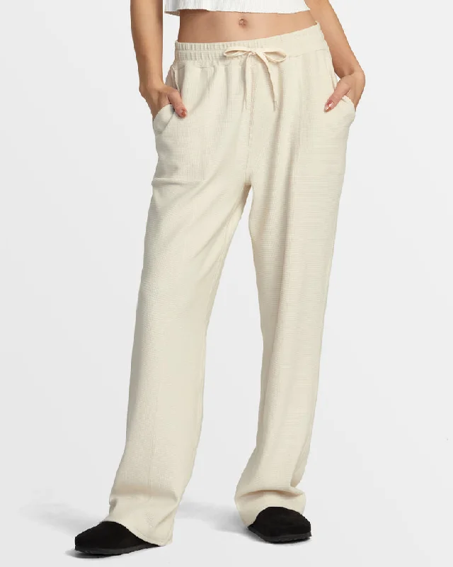 RVCA SOFIE WAFFLE PANT - LATTE