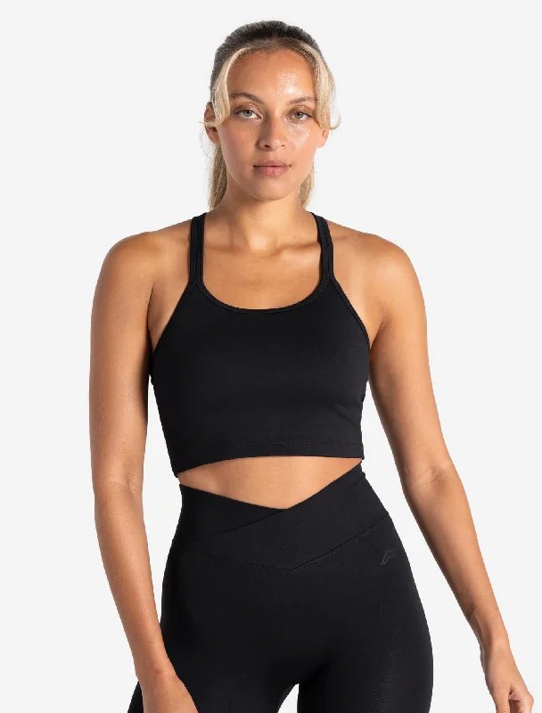 Sculpt Seamless Built-In Bra Tank - Black