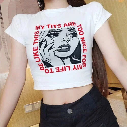 Women's Character Printed Short T-shirts